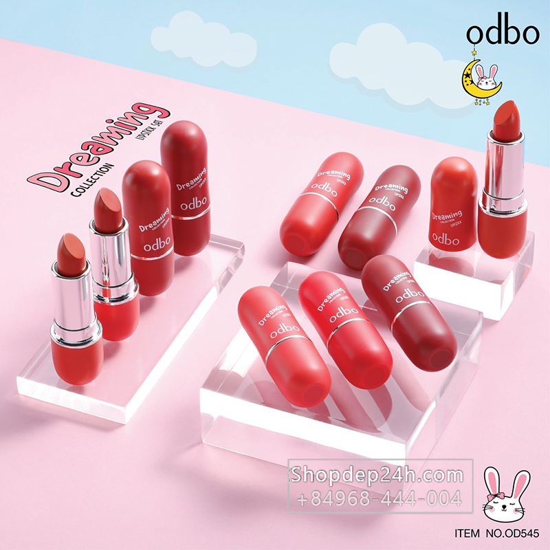 [Odbo] Set son thỏi 5 cây Odbo Dreaming Lipstick Thái Lan